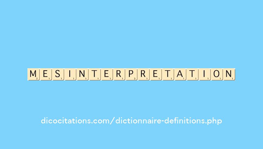 mesinterpretation