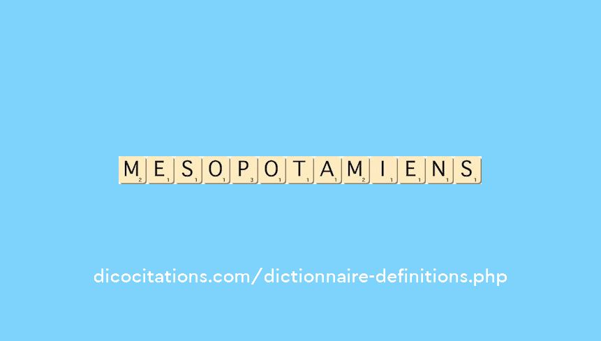 mesopotamiens mesopotamiens