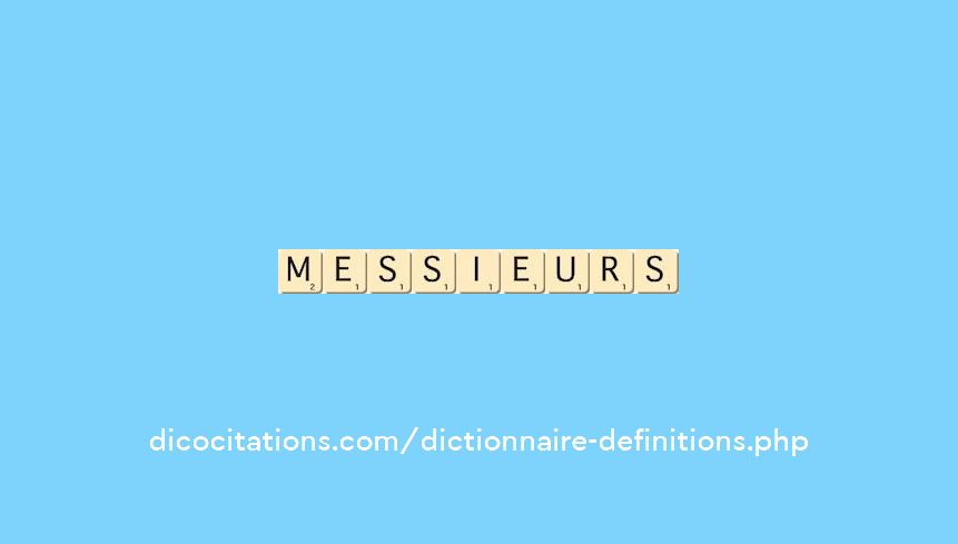 messieurs messieurs