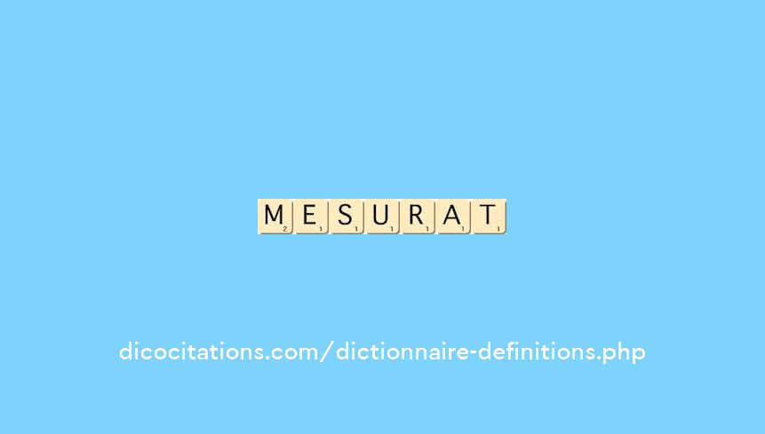 mesurat mesurat