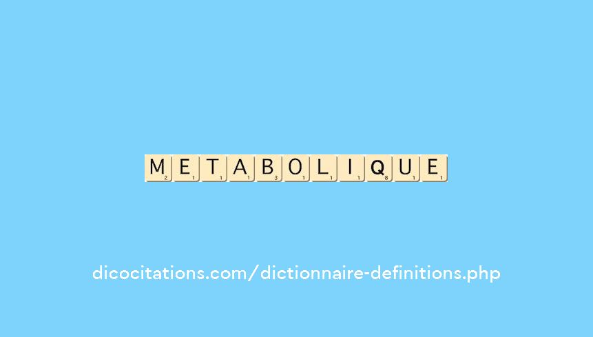 metabolique metabolique