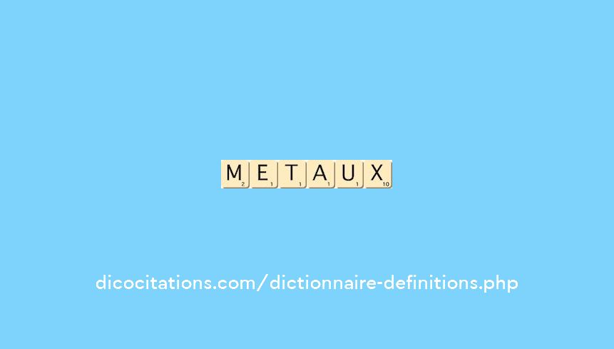 metaux metaux