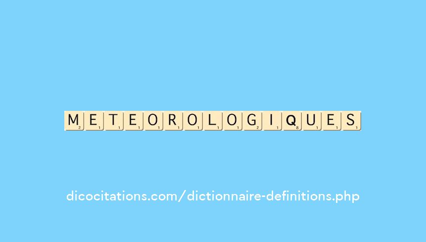 meteorologiques meteorologiques