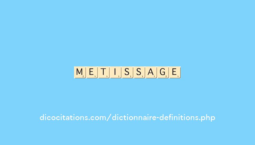 metissage metissage