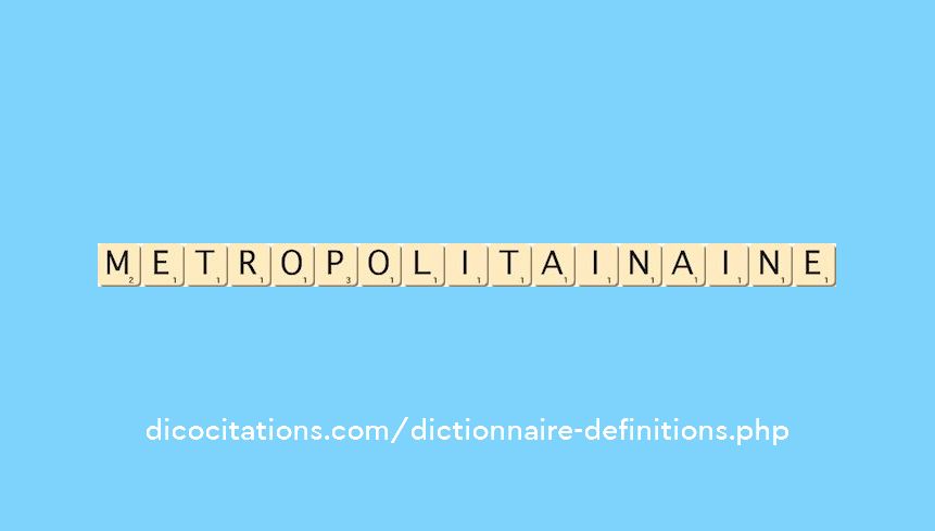 metropolitain--aine