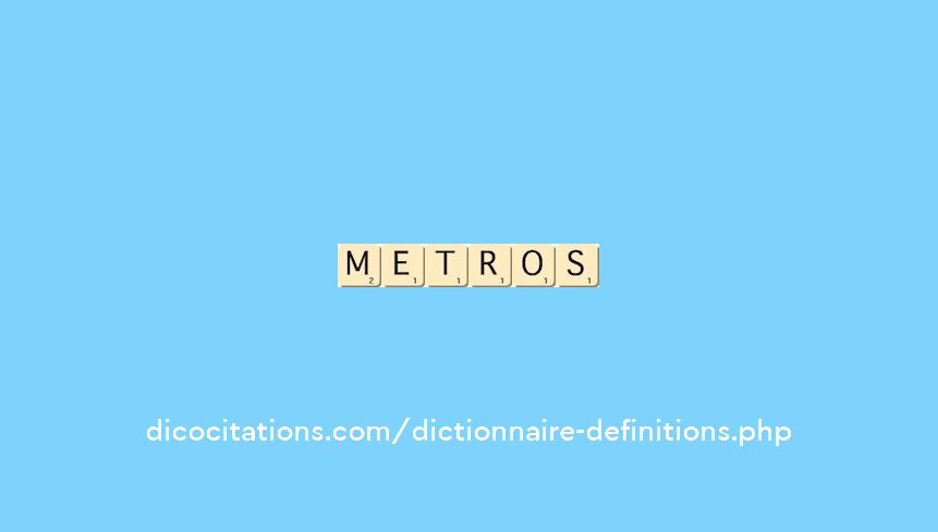 metros metros