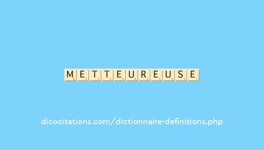 metteur--euse metteur--euse