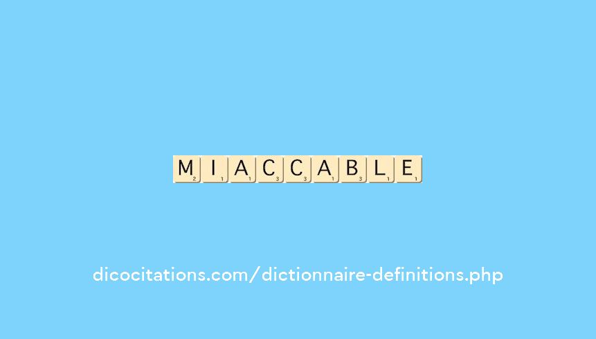 mi-accable mi-accable