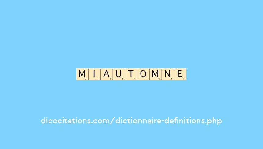 mi-automne mi-automne