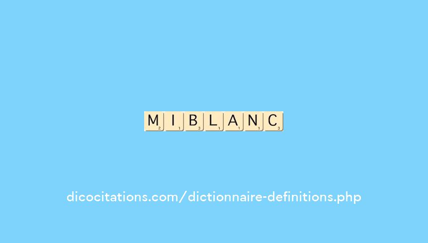 mi-blanc mi-blanc
