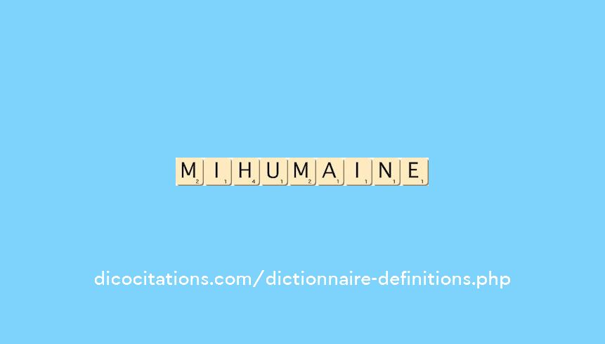 mi-humaine mi-humaine