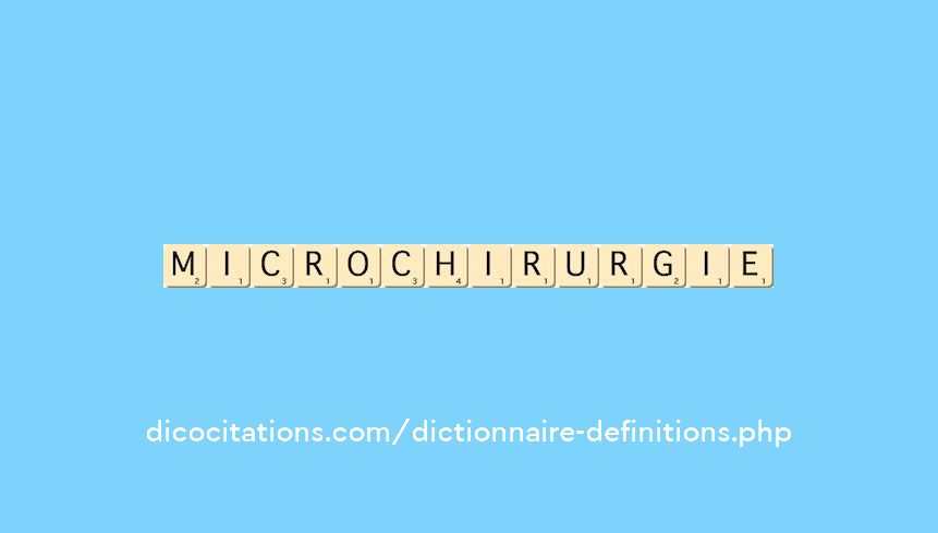 microchirurgie microchirurgie