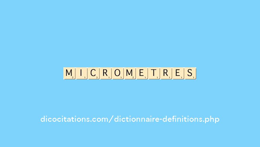micrometres micrometres