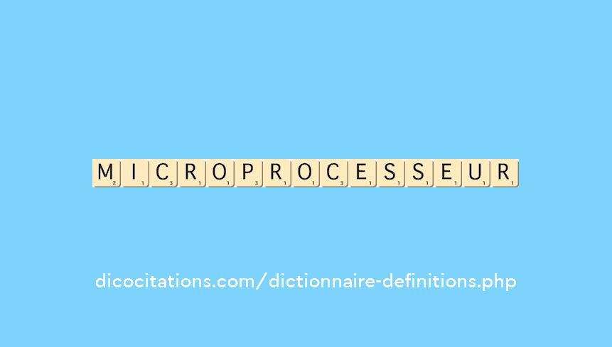 microprocesseur microprocesseur
