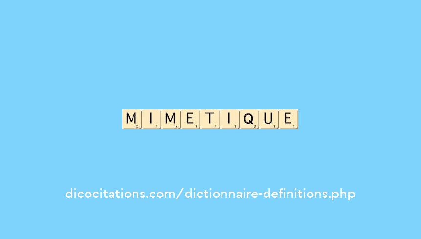 mimetique