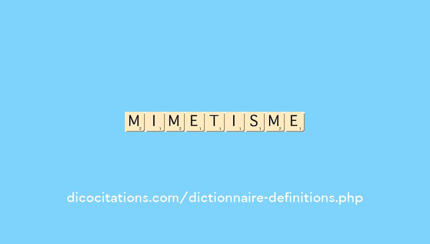 mimetisme mimetisme