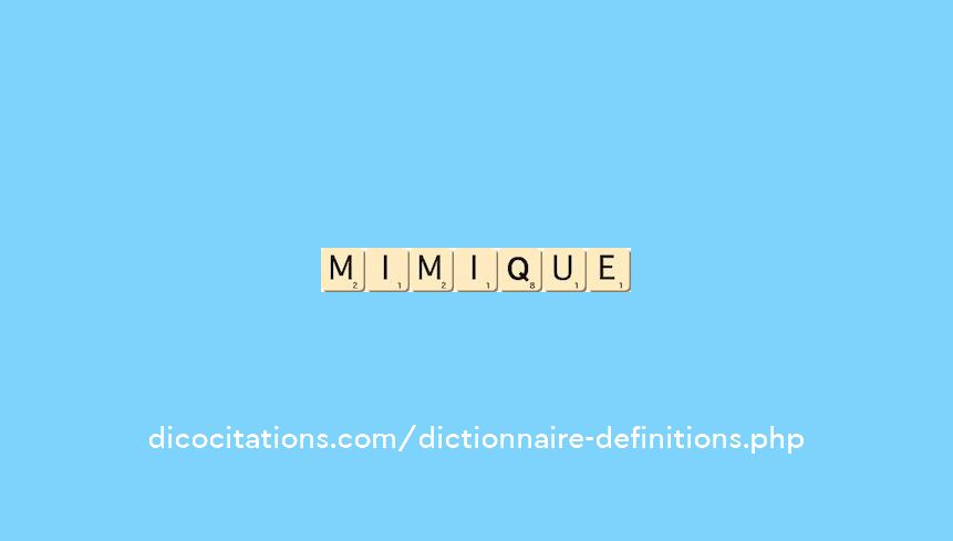 mimique mimique