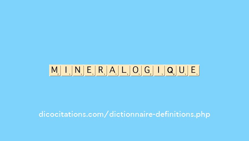mineralogique mineralogique