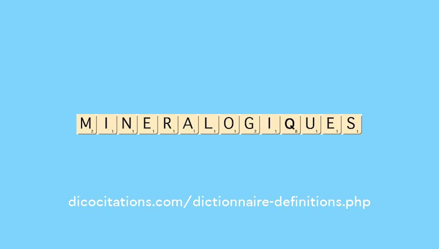 mineralogiques mineralogiques