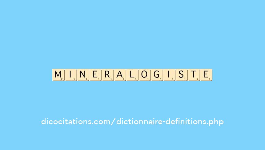 mineralogiste