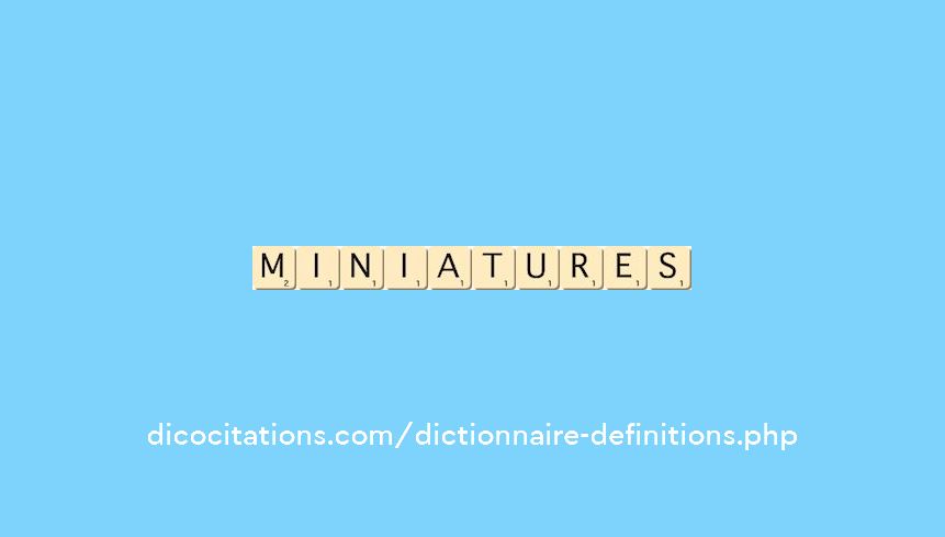 miniatures miniatures