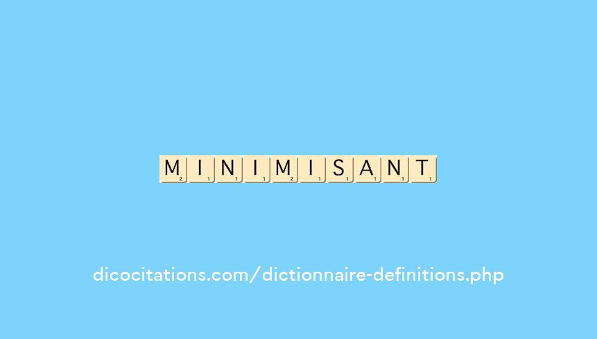 minimisant minimisant