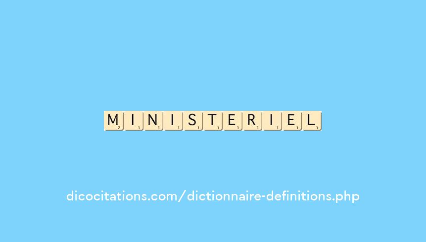 ministeriel ministeriel
