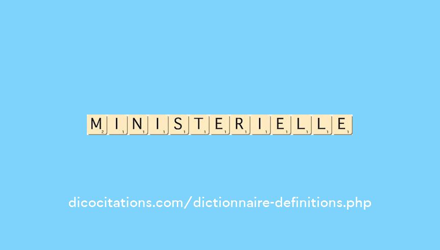 ministerielle ministerielle