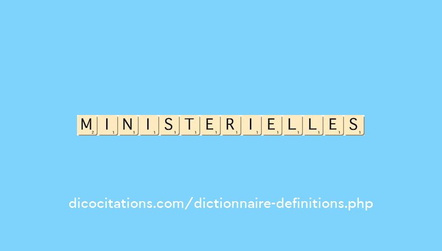 ministerielles ministerielles