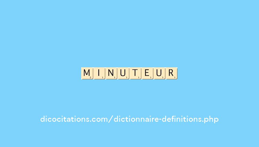 minuteur minuteur