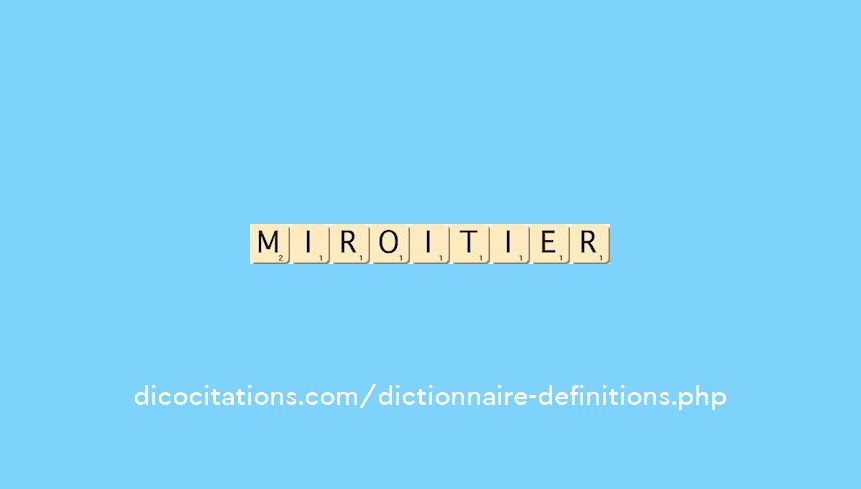miroitier miroitier