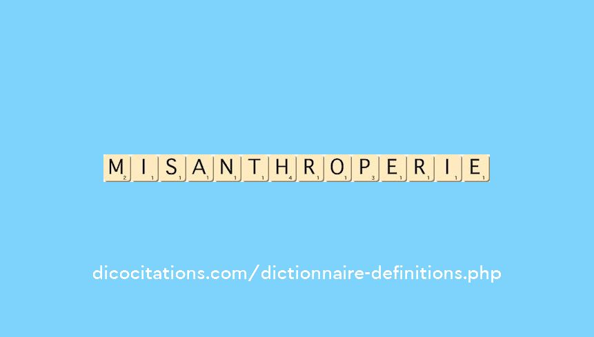 misanthroperie