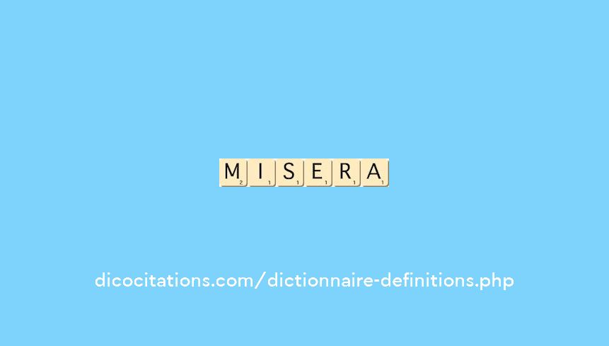 misera misera