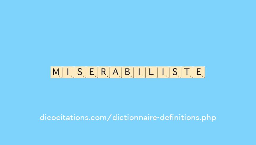 miserabiliste