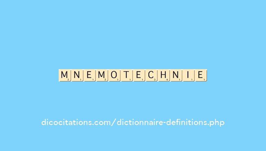 mnemotechnie mnemotechnie