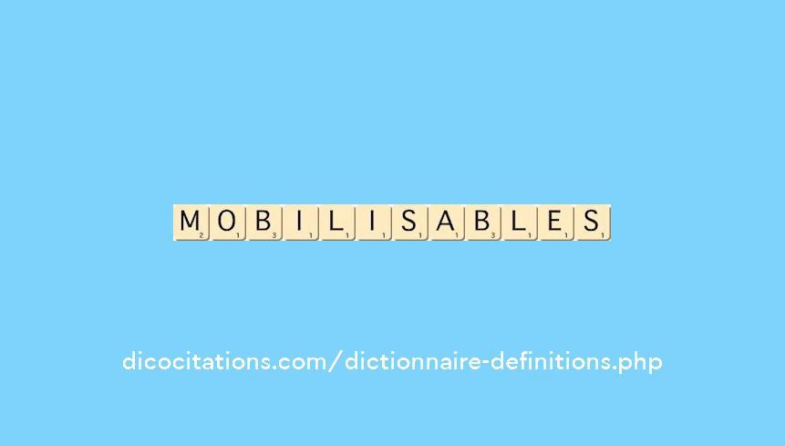 mobilisables