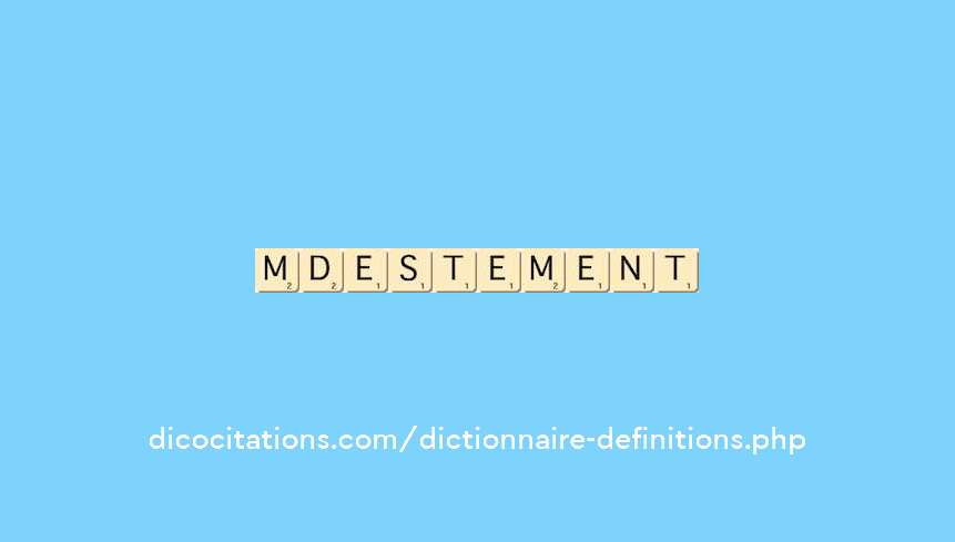 modestement
