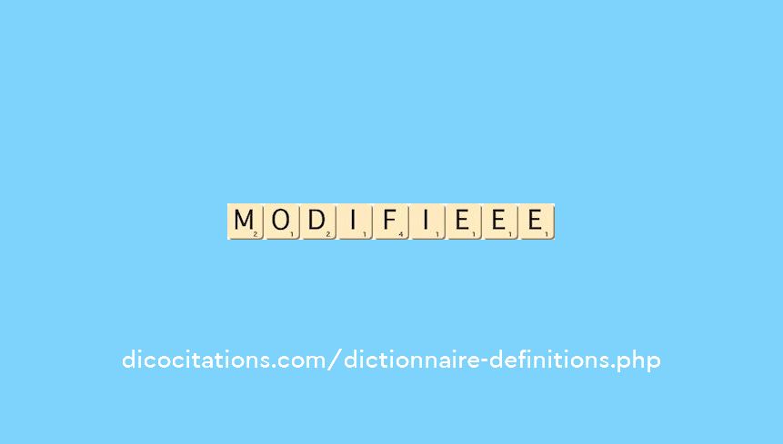 modifie--ee