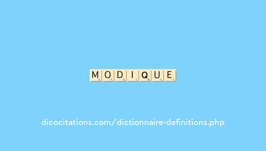 modique