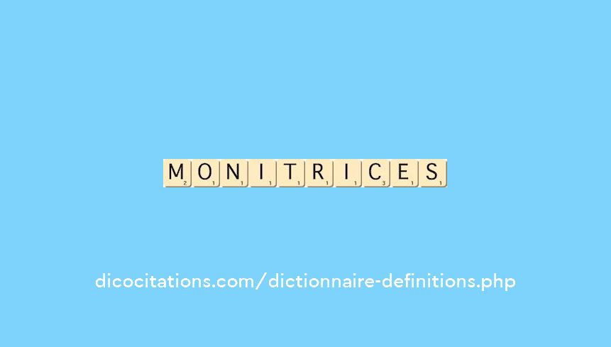 monitrices monitrices