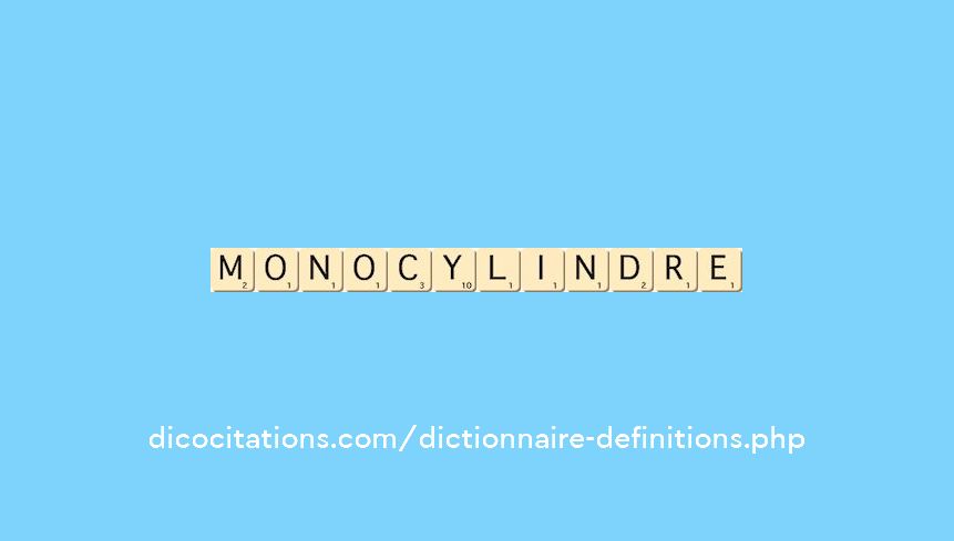 monocylindre monocylindre