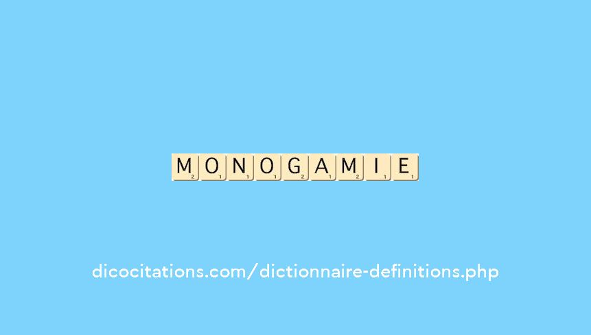 monogamie monogamie