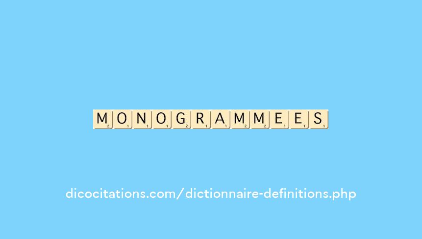 monogrammees monogrammees