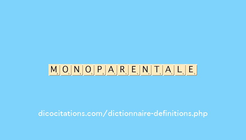 monoparentale monoparentale