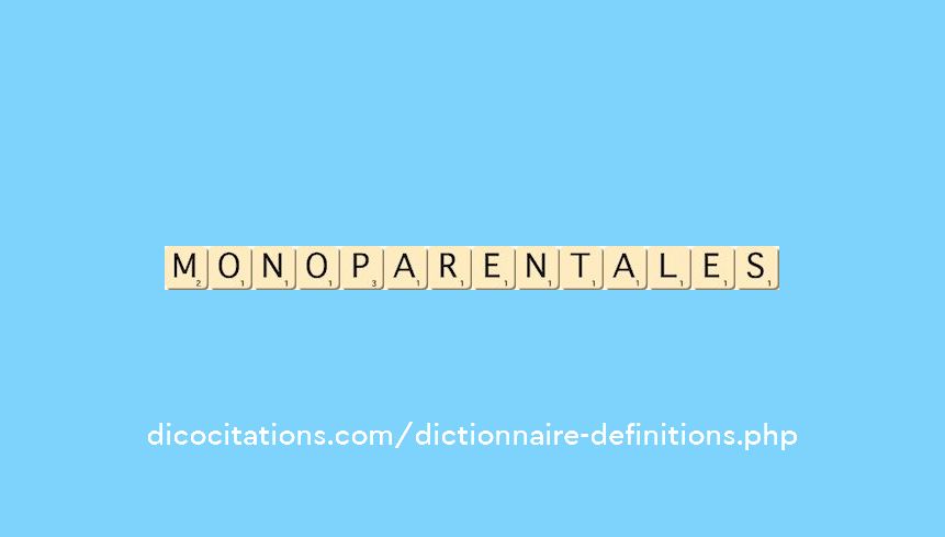 monoparentales monoparentales