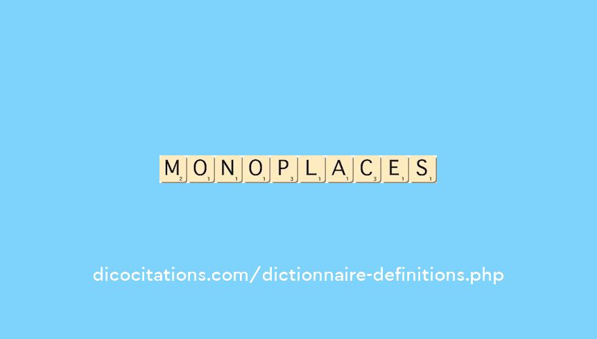 monoplaces monoplaces