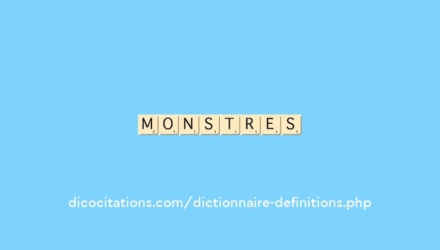 monstres monstres