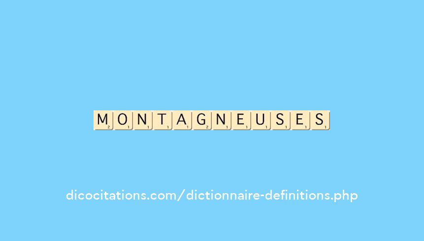 montagneuses montagneuses