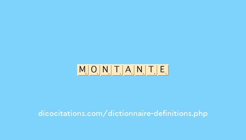montante montante