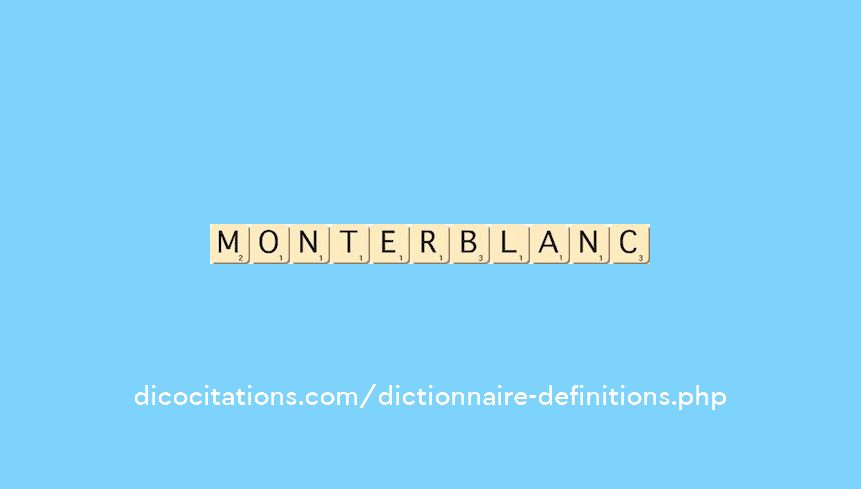 monterblanc monterblanc